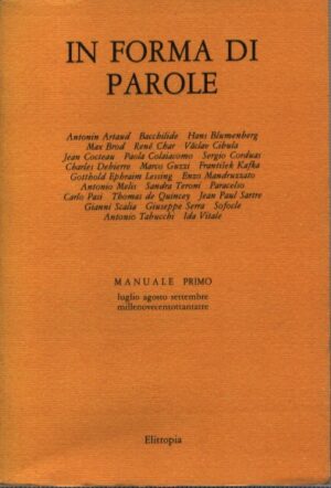 IN FORMA DI PAROLE . MANUALE PRIMO