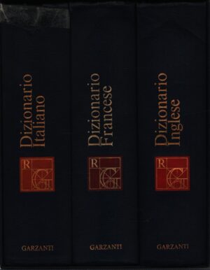 DIZIONARIO GARZANTI 3 VOLUMI . 1) ITALIANO . 2) FRANCESE . 3) INGLESE
