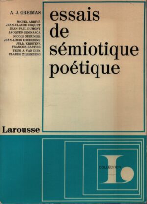 ESSAIS DE SÉMIOTIQUE POÉTIQUE