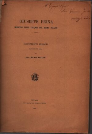 GIUSEPPE PRINA . MINISTRO DELLE FINANZE DEL REGNO ITALICO