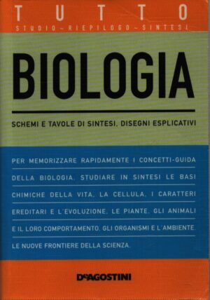 BIOLOGIA . TUTTO STUDIO - RIEPILOGO - SINTESI . SCHEMI E TAVOLE DI SINTESI, DISEGNI ESPLICATIVI